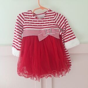 Bonnie Baby Christmas Dress Size 12 month
